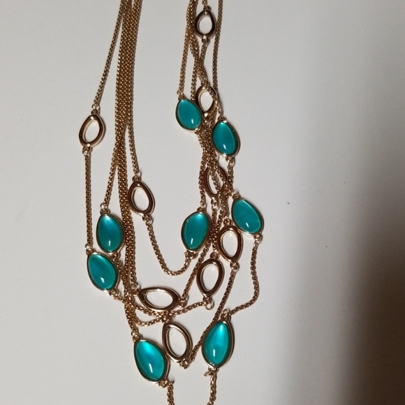 KENNETH COLE BLUE STONE NECKLACE  NWT - Picture 2 of 5